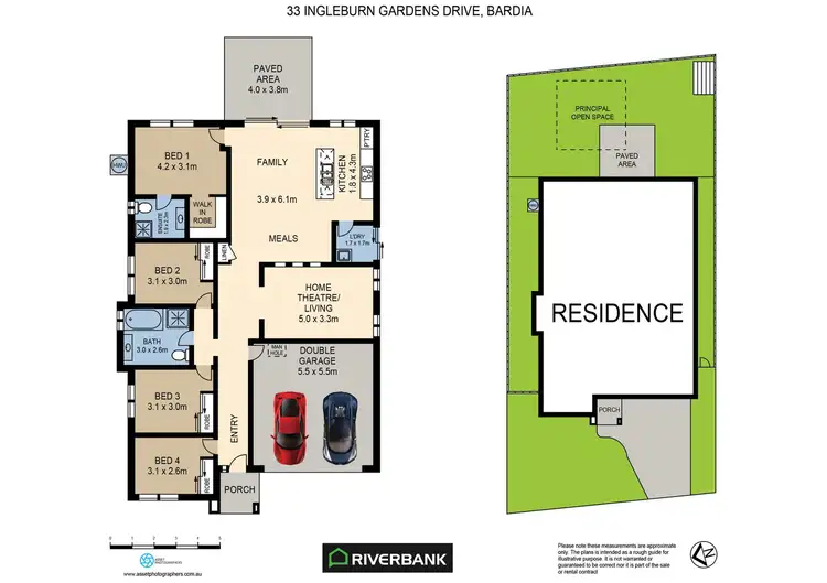 Floorplan of Homely house listing, 33 Ingleburn Gardens, Bardia NSW 2565