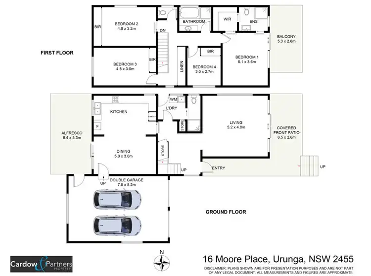 Floorplan of Homely house listing, 16 Moore Place, Urunga NSW 2455