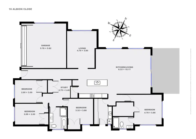 Floorplan of Homely house listing, 16 Albion Close, Armidale NSW 2350