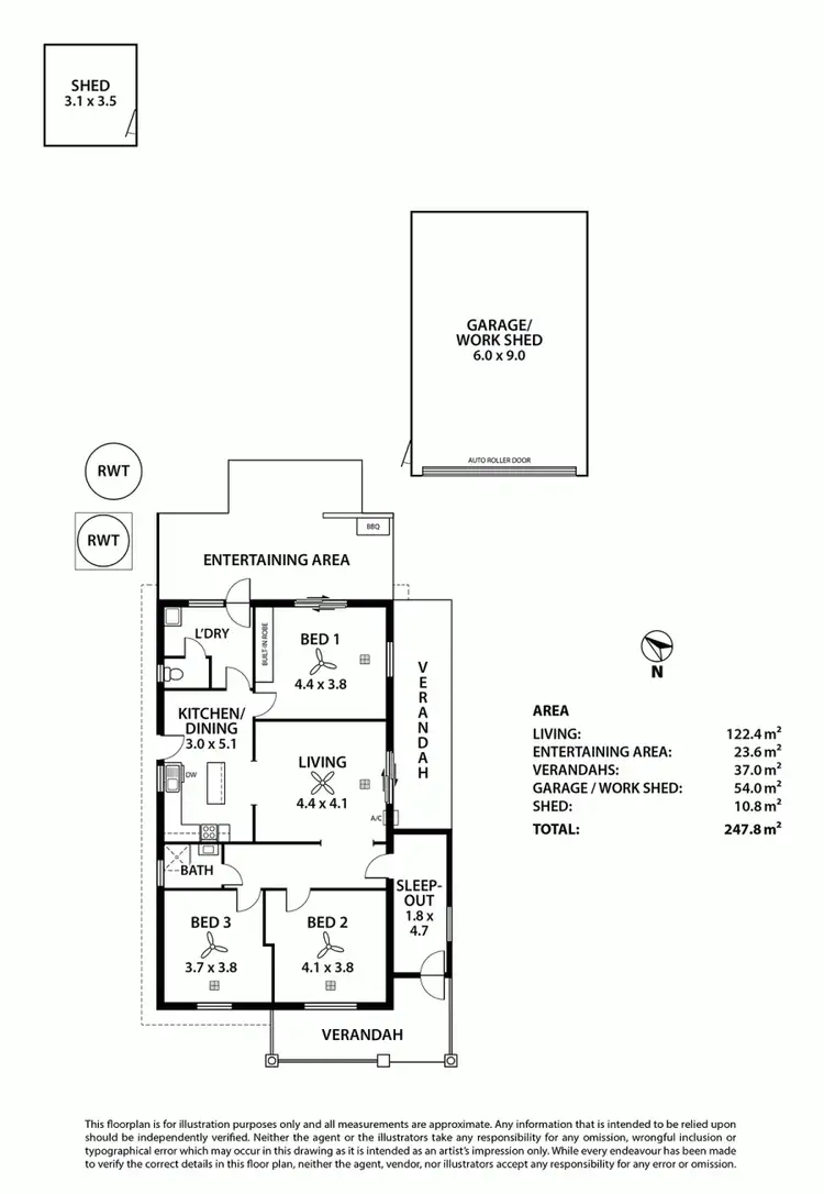 Floorplan of Homely house listing, 143 Princes Hwy, Tailem Bend SA 5260