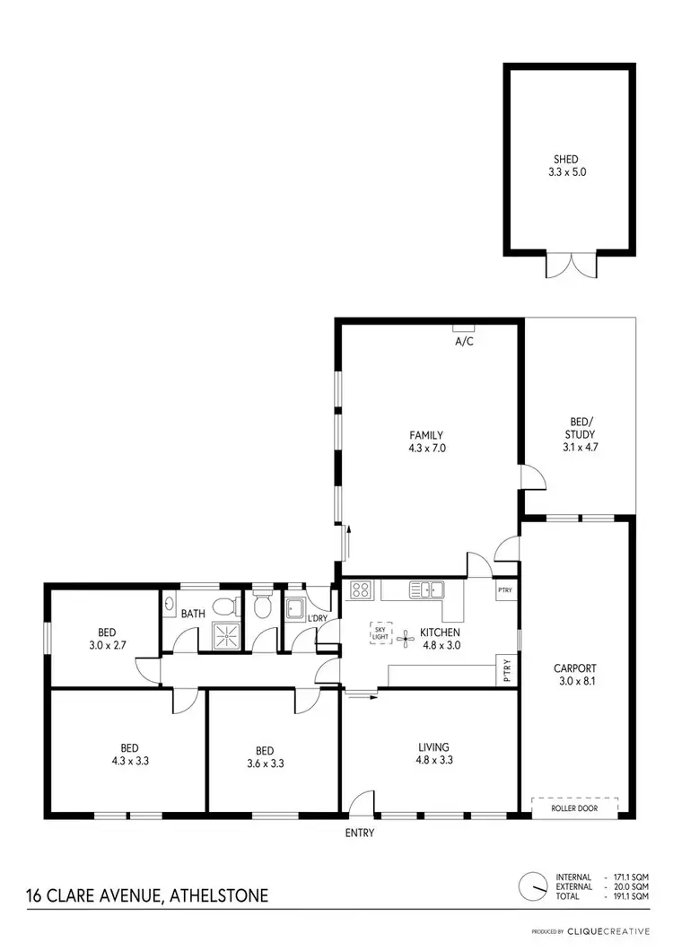 Floorplan of Homely house listing, 16 Clare Avenue, Athelstone SA 5076