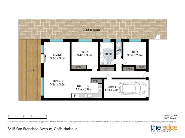 Floorplan of Homely villa listing, 3/15 San Francisco Avenue, Coffs Harbour NSW 2450