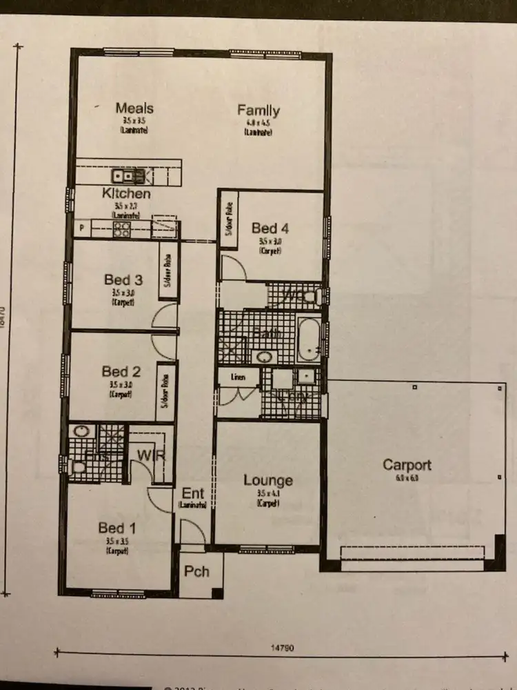Floorplan of Homely house listing, 2 Richard Court, Murray Bridge SA 5253