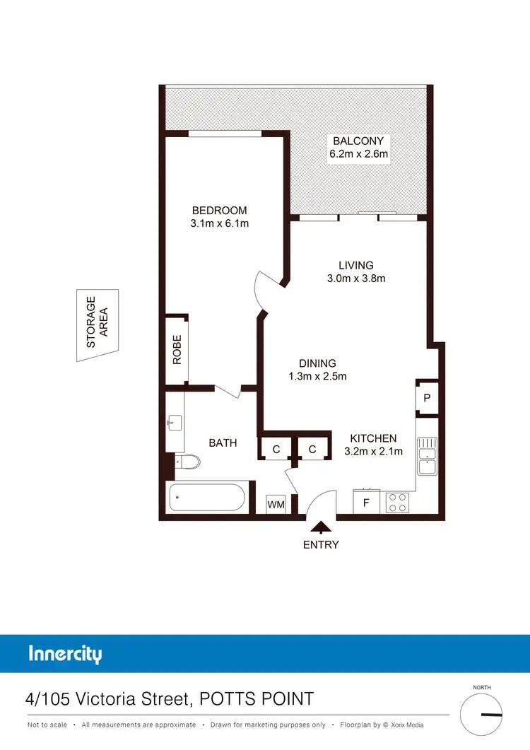 Floorplan of Homely apartment listing, 4/105 Victoria St, Potts Point NSW 2011