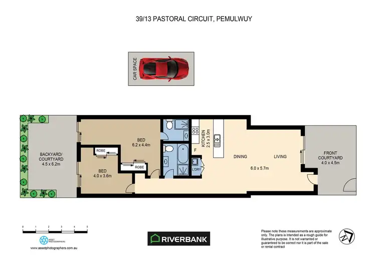 Floorplan of Homely apartment listing, 39/13-19 Pastoral Circuit, Pemulwuy NSW 2145
