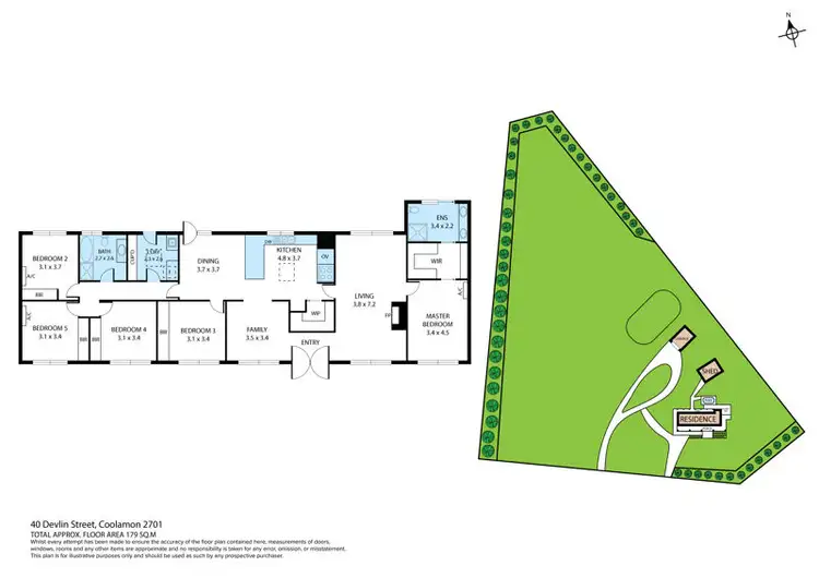 Floorplan of Homely house listing, 40 Devlin St, Coolamon NSW 2701