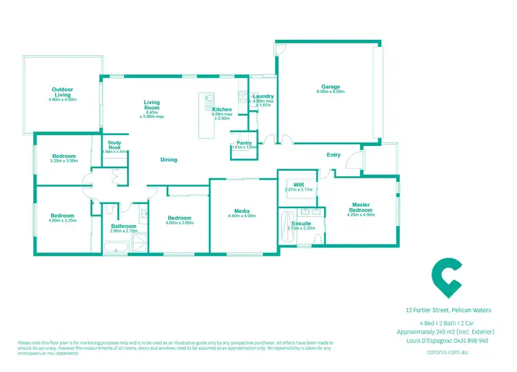 Floorplan of Homely house listing, 12 Fortier Street, Pelican Waters QLD 4551