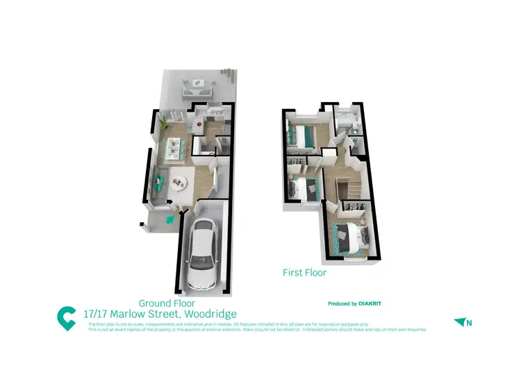 Floorplan of Homely townhouse listing, z17/17 Marlow St, Woodridge QLD 4114