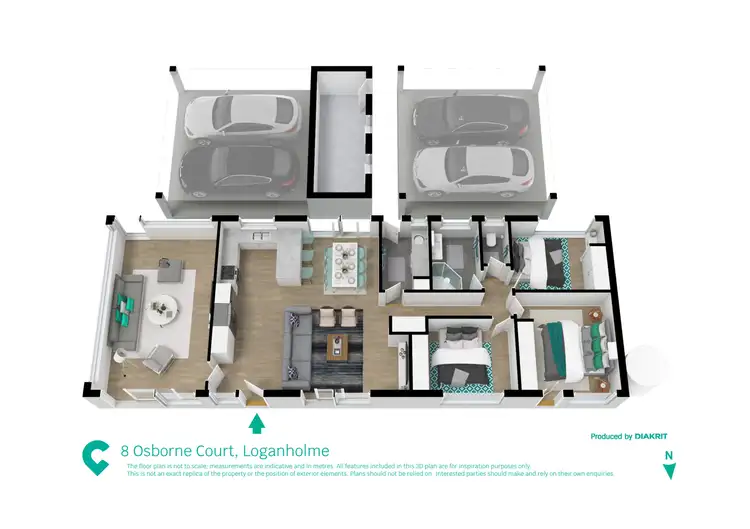 Floorplan of Homely house listing, 8 Osborne Court, Loganholme QLD 4129
