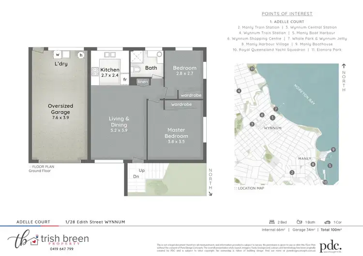Floorplan of Homely unit listing, 1/28 Edith Street, Wynnum QLD 4178