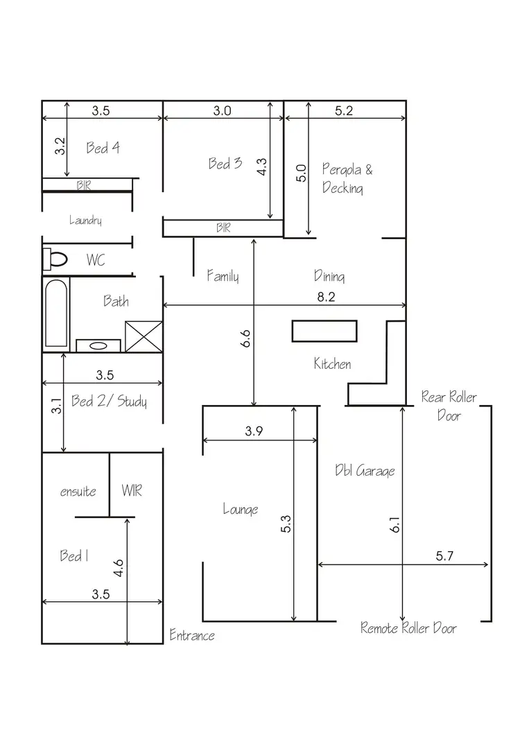 Floorplan of Homely house listing, 1/3 Sirius Way, Kurunjang VIC 3337