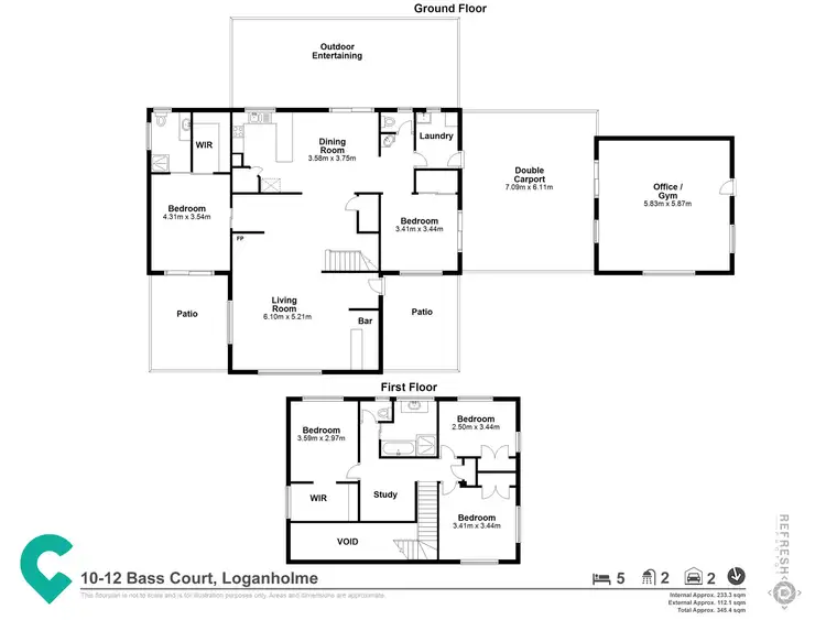 Floorplan of Homely house listing, 10-12 BASS COURT, Loganholme QLD 4129