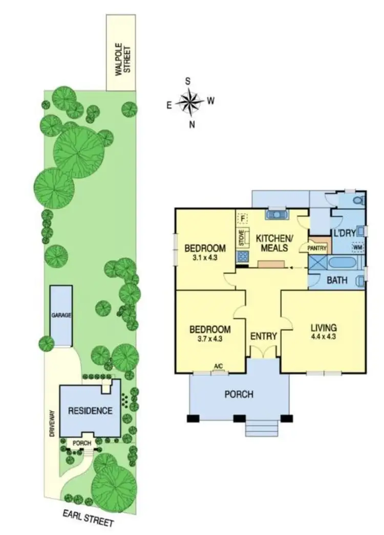 Floorplan of Homely land listing, 75 Earl Street, Kew VIC 3101