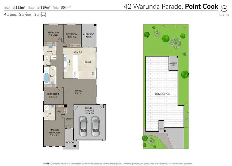 Floorplan of Homely house listing, 42 Warunda Parade, Point Cook VIC 3030