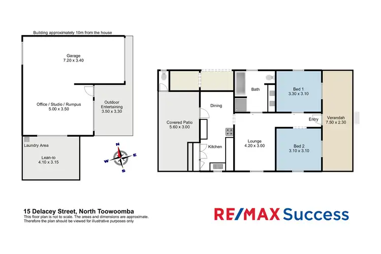 Floorplan of Homely house listing, 15 Delacey Street, North Toowoomba QLD 4350