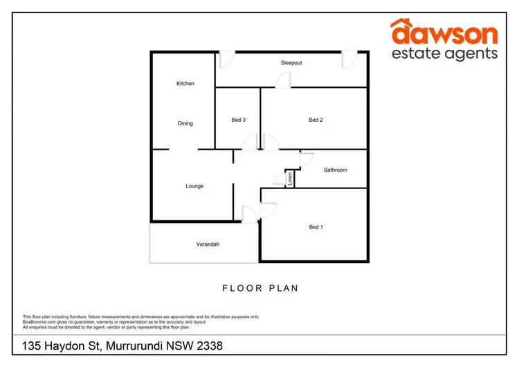 Floorplan of Homely house listing, 135 Haydon Street, Murrurundi NSW 2338