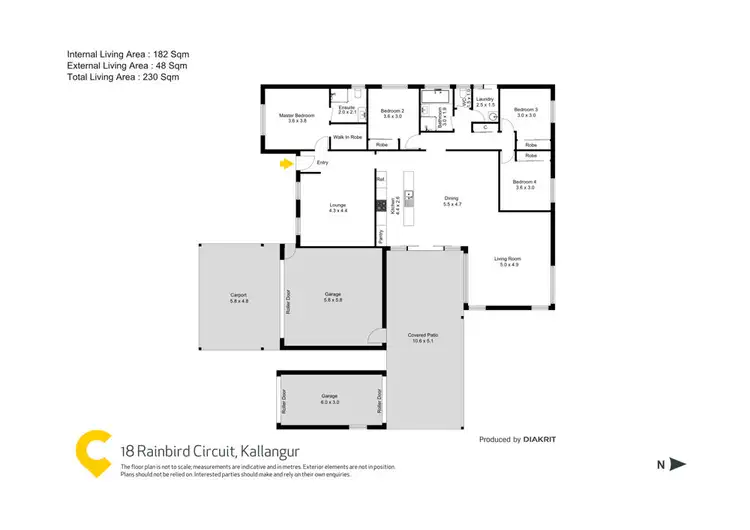 Floorplan of Homely house listing, 18 Rainbird Circuit, Kallangur QLD 4503