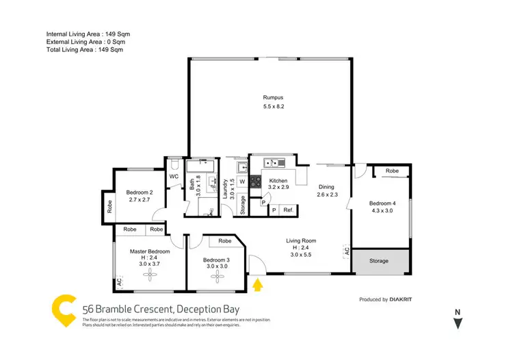 Floorplan of Homely house listing, 56 Bramble Crescent, Deception Bay QLD 4508