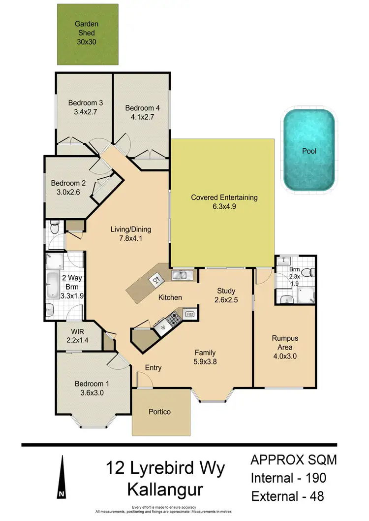 Floorplan of Homely house listing, 12 Lyrebird Way, Kallangur QLD 4503
