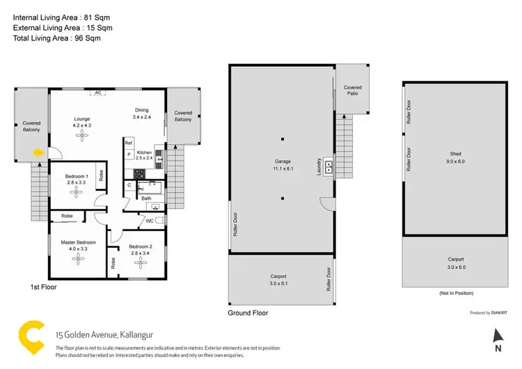 Floorplan of Homely house listing, 15 Golden Avenue, Kallangur QLD 4503