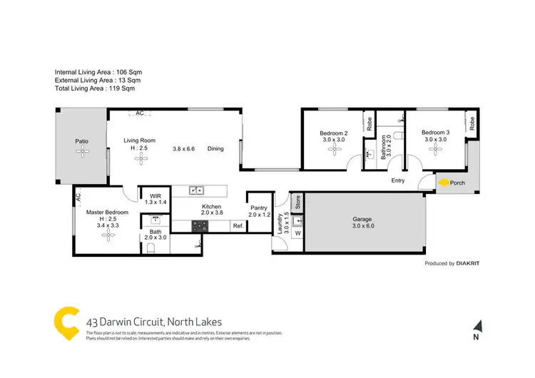 Floorplan of Homely house listing, 43 Darwin Circuit, North Lakes QLD 4509