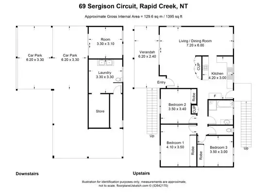 Floorplan of Homely house listing, 69 Sergison Circuit, Rapid Creek NT 810