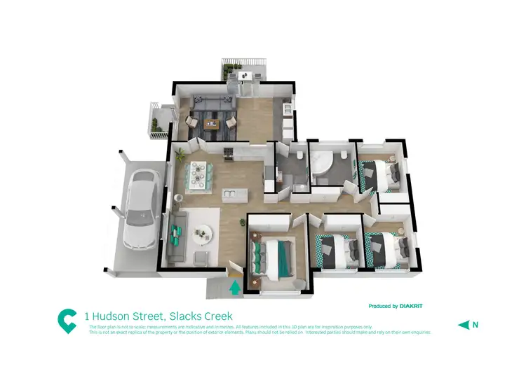 Floorplan of Homely house listing, 1 Hudson Street, Slacks Creek QLD 4127