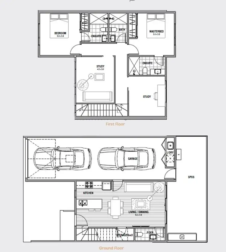 Floorplan of Homely townhouse listing, Address available on request