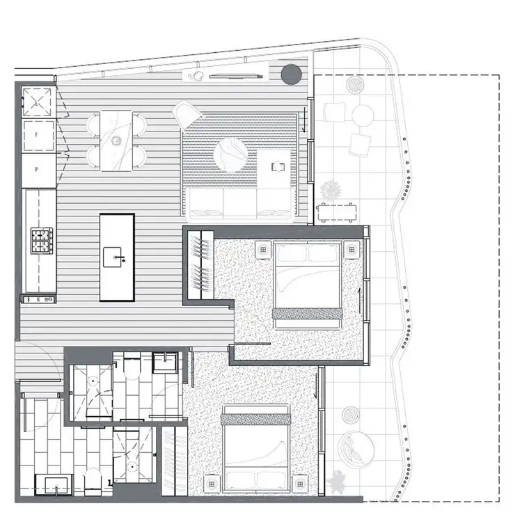 Floorplan of Homely apartment listing, Lot605/188 Ballarat Road, Footscray VIC 3011