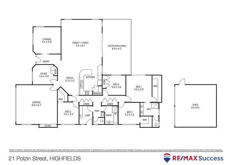 Floorplan of Homely house listing, 21 Polzin Road, Highfields QLD 4352