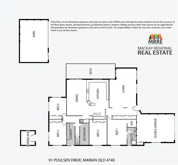 Floorplan of Homely house listing, 91 Poulsen Drive, Marian QLD 4753