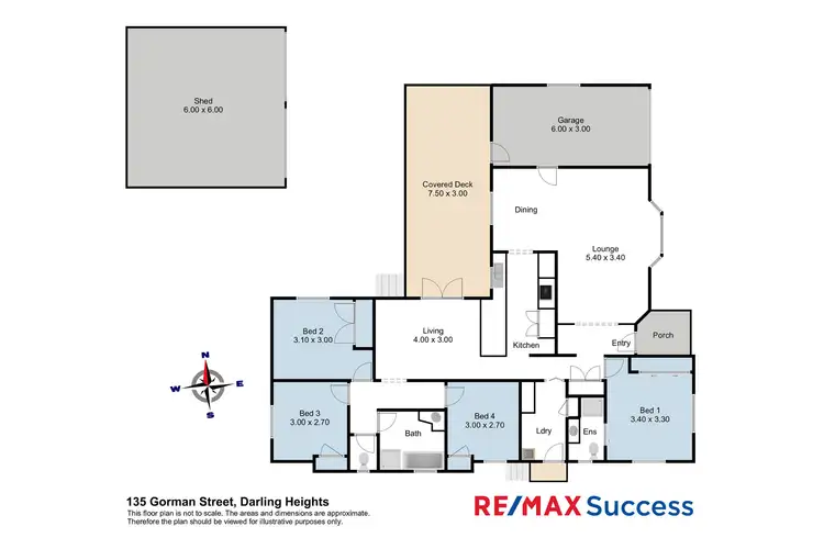 Floorplan of Homely house listing, 135 Gorman Street, Darling Heights QLD 4350