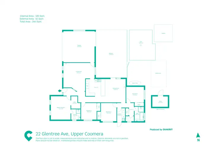 Floorplan of Homely house listing, 22 GLENTREE AVE, Upper Coomera QLD 4209
