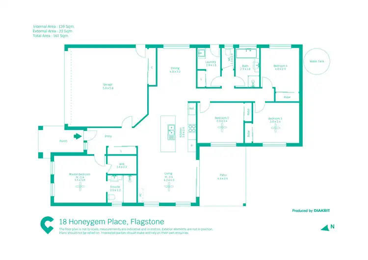 Floorplan of Homely house listing, 18 Honeygem Place, Flagstone QLD 4280