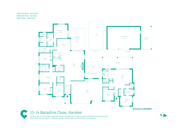 Floorplan of Homely rural property listing, 12-14 Baradine Close, Karalee QLD 4306