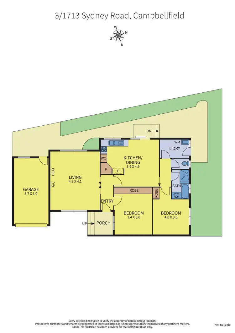Floorplan of Homely unit listing, 3/1713 Sydney Road, Campbellfield VIC 3061