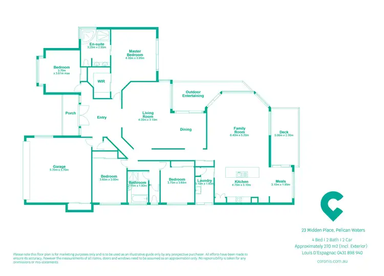 Floorplan of Homely house listing, 23 Midden Place, Pelican Waters QLD 4551