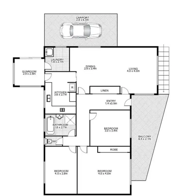 Floorplan of Homely house listing, 128 Fitzroy Street, Tamworth NSW 2340