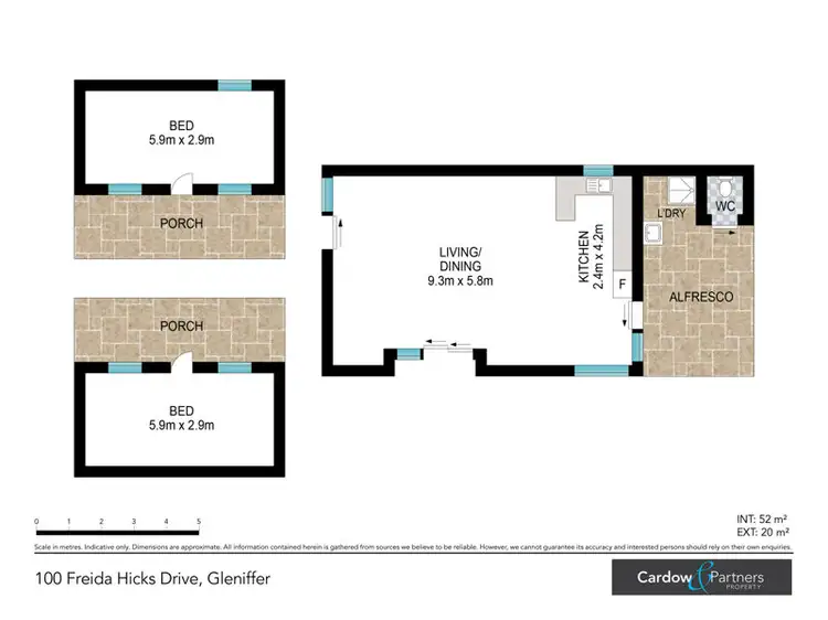 Floorplan of Homely studio listing, 100 Freida Hicks Drive, Gleniffer NSW 2454