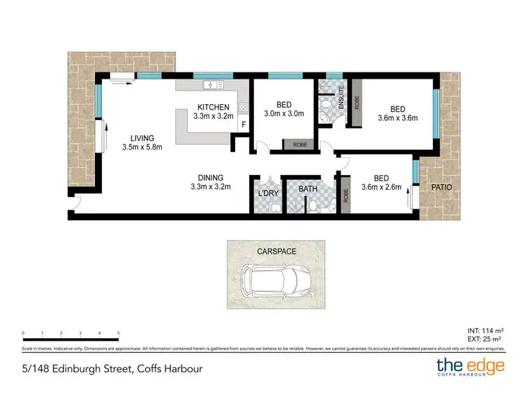 Floorplan of Homely apartment listing, 5/148 Edinburgh St, Coffs Harbour NSW 2450