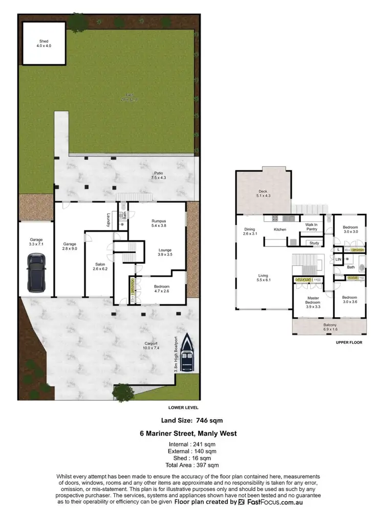 Floorplan of Homely house listing, 6 Mariner Street, Manly West QLD 4179