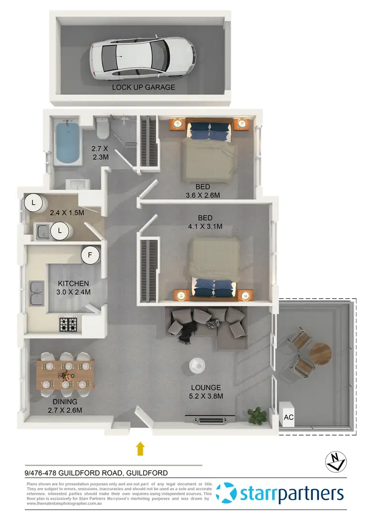 Floorplan of Homely unit listing, 9/476-478 Guildford Road, Guildford NSW 2161