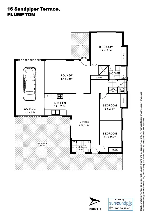 Floorplan of Homely house listing, 16 Sandpiper Terrace, Plumpton NSW 2761