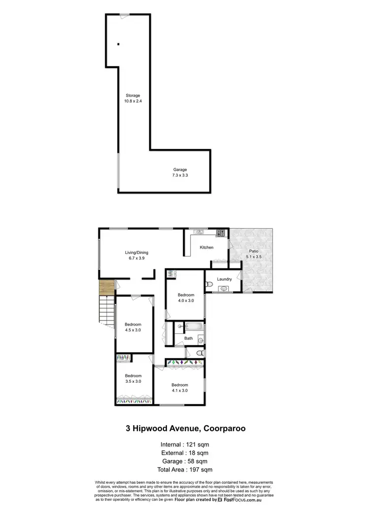 Floorplan of Homely house listing, 3 Hipwood Avenue, Coorparoo QLD 4151