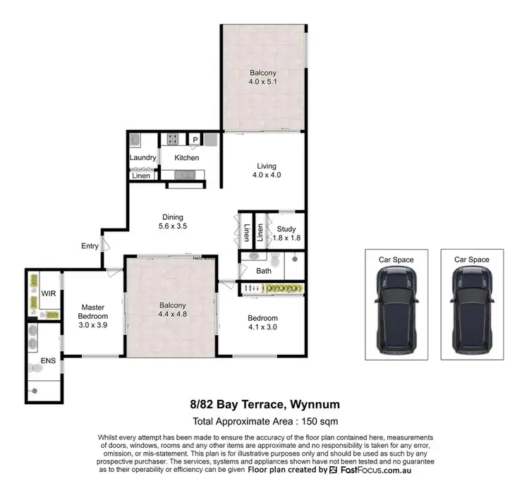 Floorplan of Homely apartment listing, 8/82 Bay Terrace, Wynnum QLD 4178