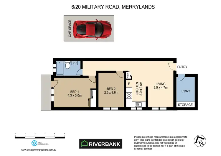 Floorplan of Homely unit listing, 6/20 Military Road, Merrylands NSW 2160