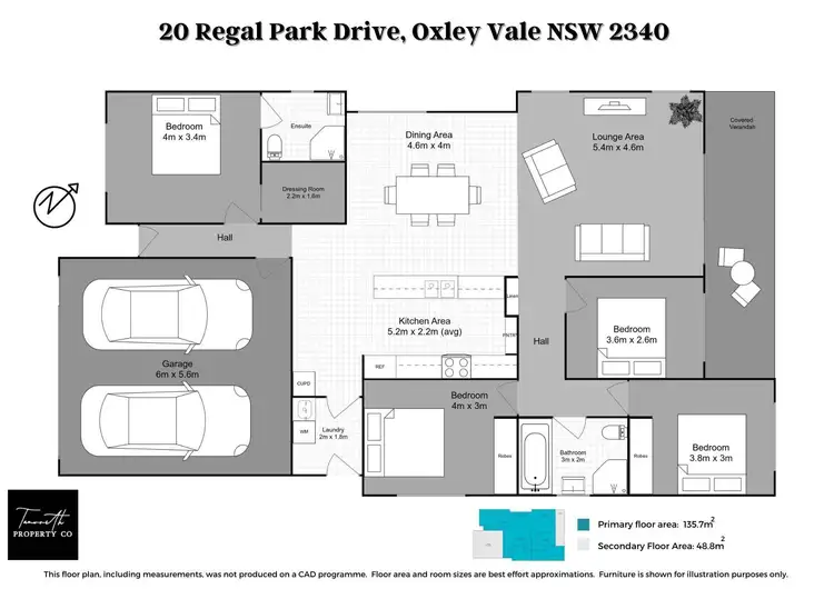 Floorplan of Homely house listing, 20 Regal Park Drive, Tamworth NSW 2340