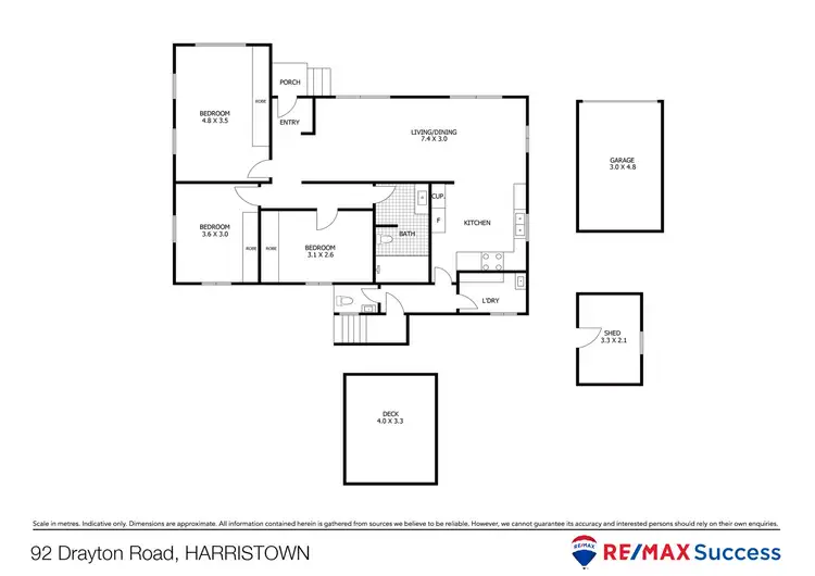 Floorplan of Homely house listing, 92 Drayton Road, Harristown QLD 4350
