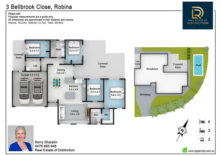 Floorplan of Homely house listing, 3 Bellbrook Close, Robina QLD 4226