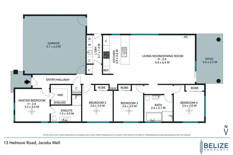 Floorplan of Homely house listing, 13 Helmore Road, Jacobs Well QLD 4208